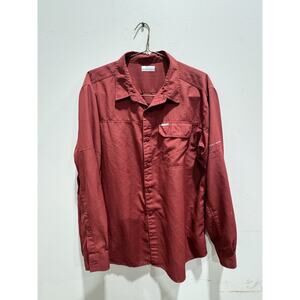 Columbia Men’s Long Sleeve Omni Shade Shirt Men’s XL Red